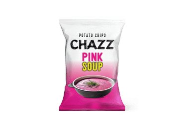 Šaltibarščių skonio bulvių traškučiai CHAZZ, 130 g