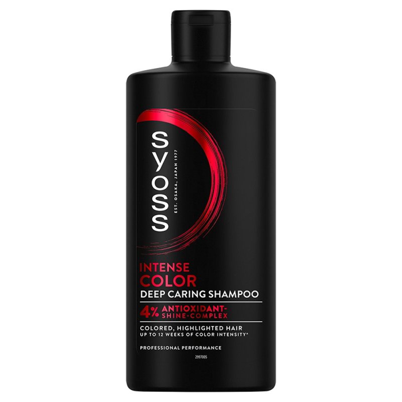 Šampūnas dažytiems ir šviesintiems plaukams Syoss Intense Color, 440 ml