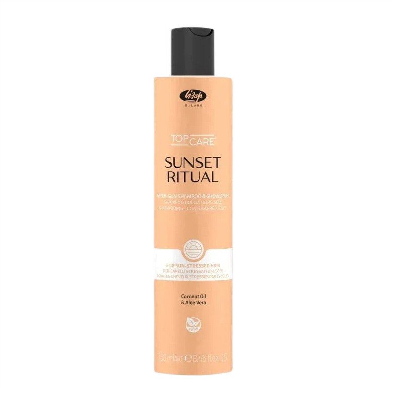Šampūnas ir dušo želė po saulės Lisap Top Care Sunset Ritual, 250 ml
