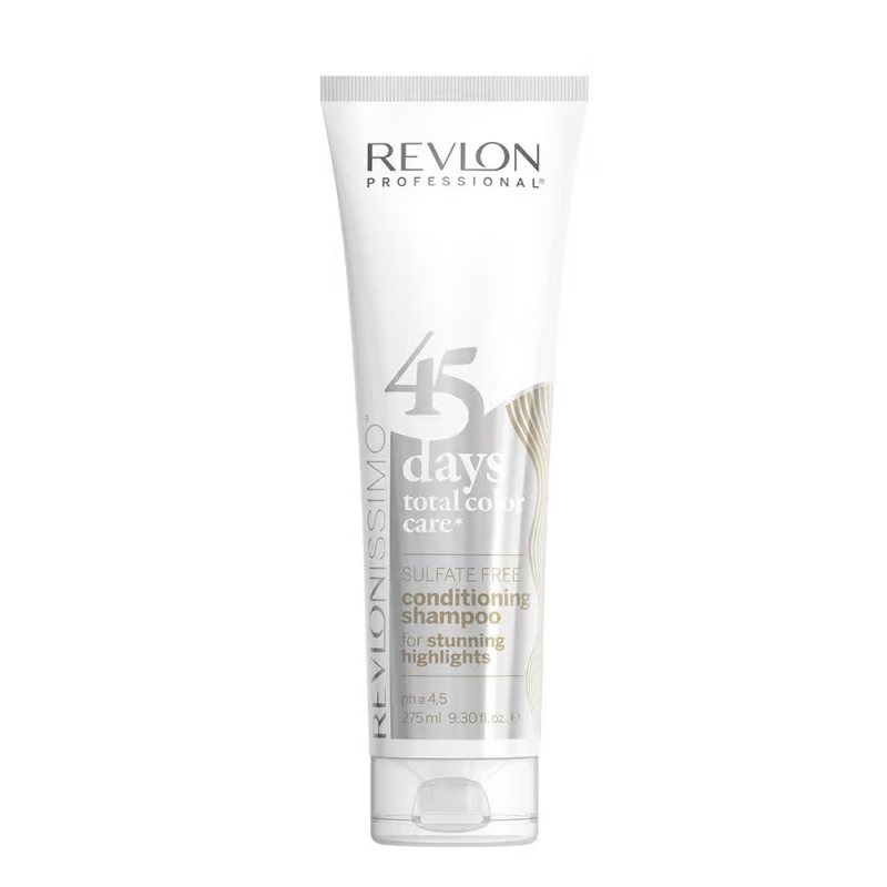 Šampūnas-kondicionierius, palaikantis plaukų spalvą Revlon Professional Revlonissimo 45 Days Conditioning Shampoo, Stunning Highlights, 275 ml