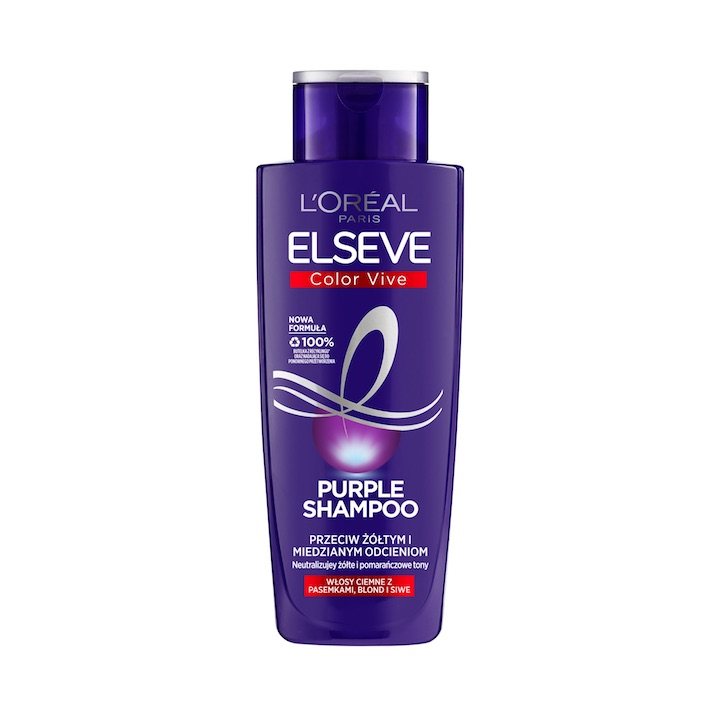 Šampūnas L’Oréal Paris Elseve Color-Vive Purple, 200 ml