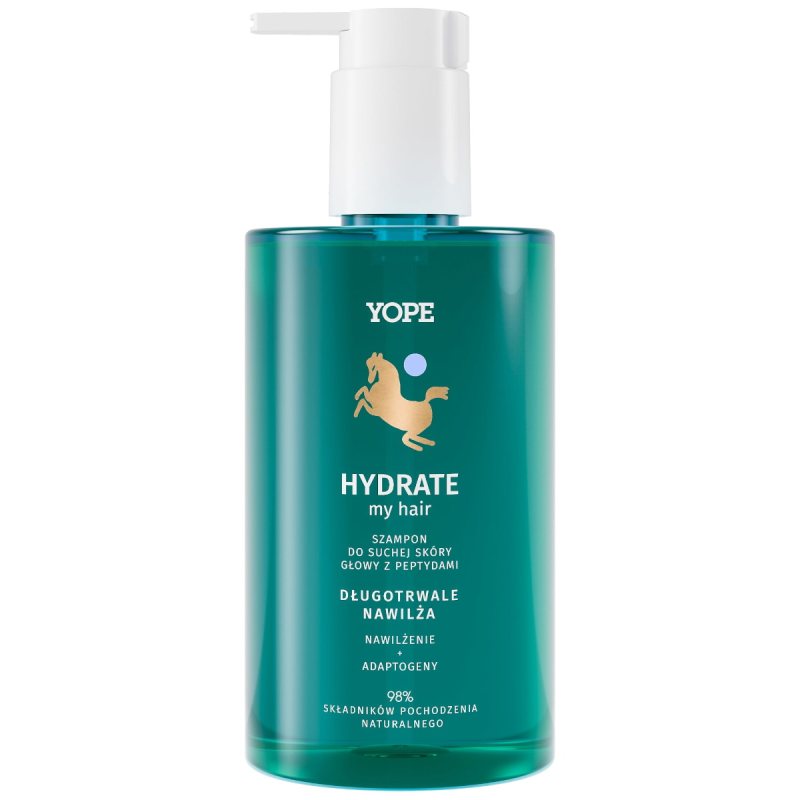 Šampūnas sausai galvos odai su peptidais Yope Hydrate My Hair, 300 ml
