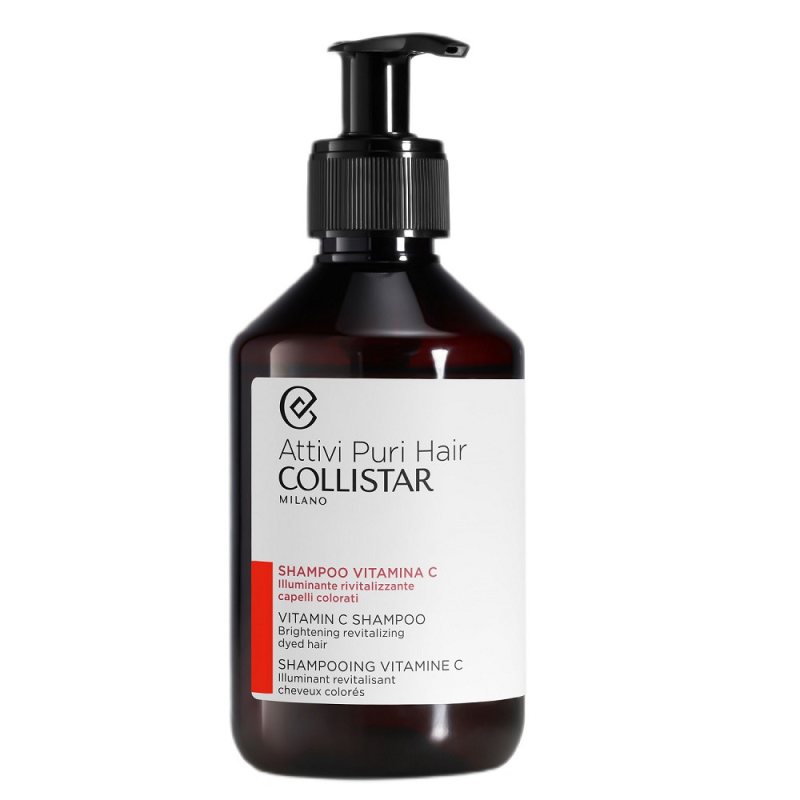 Šampūnas su vitaminu C Collistar Attivi Puri Vitamin C Shampoo, 250 ml