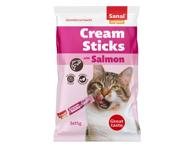 Sanal Cream Sticks Salmon skanėstai katėms su lašiša, 75 g