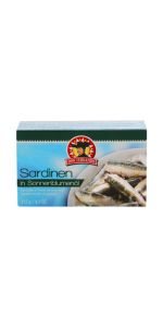 Sardines saulėgražų aliejuje, 115 g