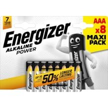 Šarm.baterijos ENERGIZER Power Alk AAA, 8 vnt