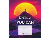 Sąsiuvinis DISCO MOTIVATION, ., langeliais, 32 l