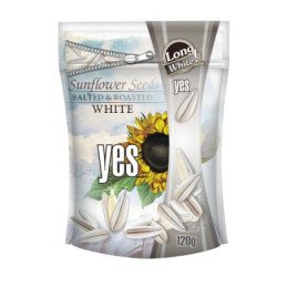 Saulėgrąžos YES, baltos, sūdytos, skrudintos, 120 g