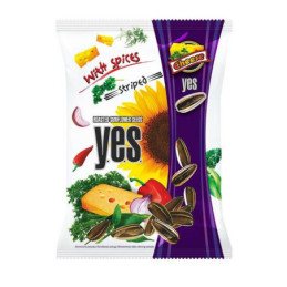 Saulėgrąžos YES, dryžuotos su sūrio pr., 90 g
