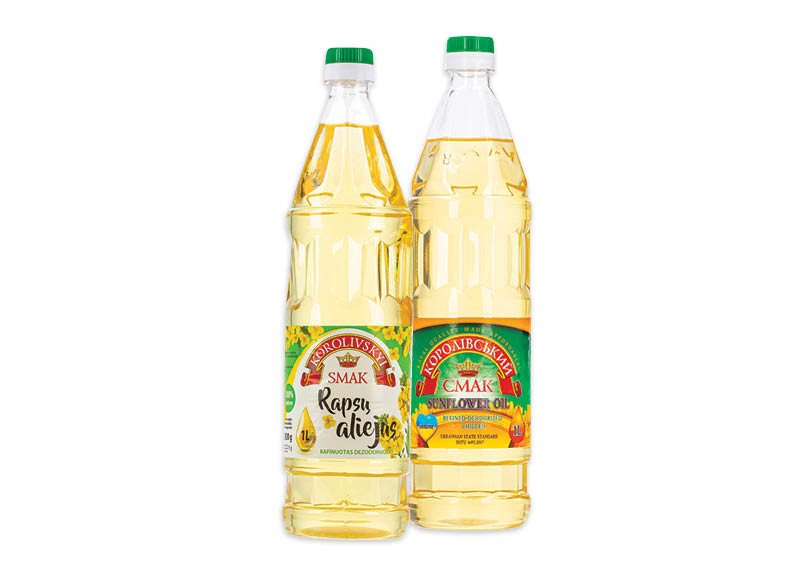 Saulėgrąžų ar rapsų aliejus KOROLIVSKIJ SMAK, 1 l