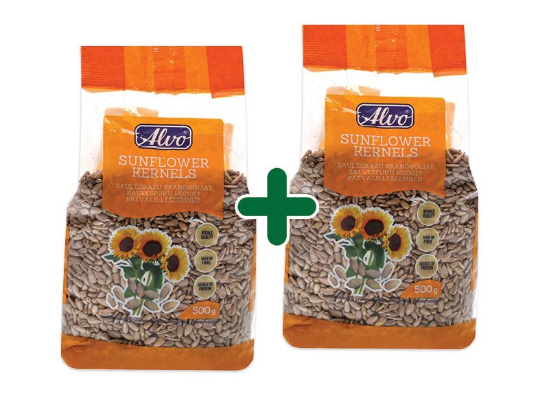 Saulėgrąžų branduoliai ALVO, 500 g