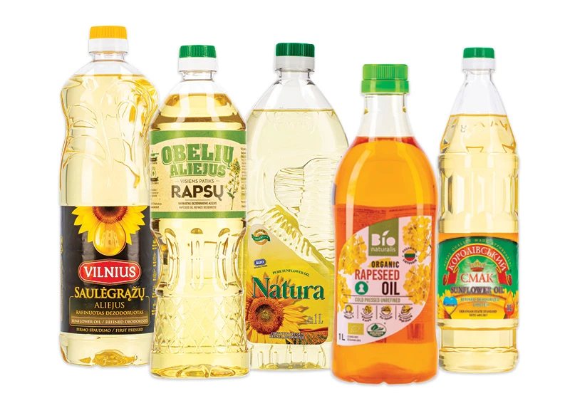 Saulėgrąžų ir rapsų aliejui
