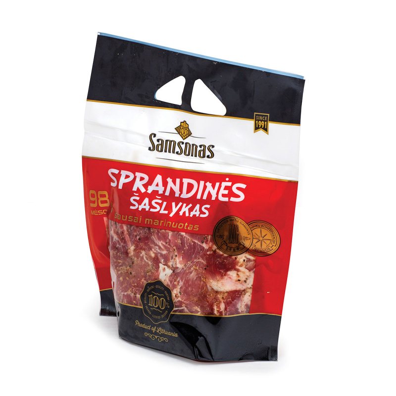 Sausai marinuotas SAMSONO šašlykas, 800 g