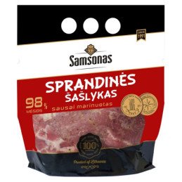 Sausai marinuotas šašlykas SAMSONAS, atšaldytas, 800 g