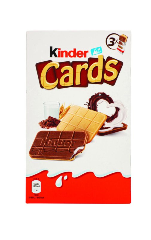 Sausainiai KINDER CARDS, 77 g