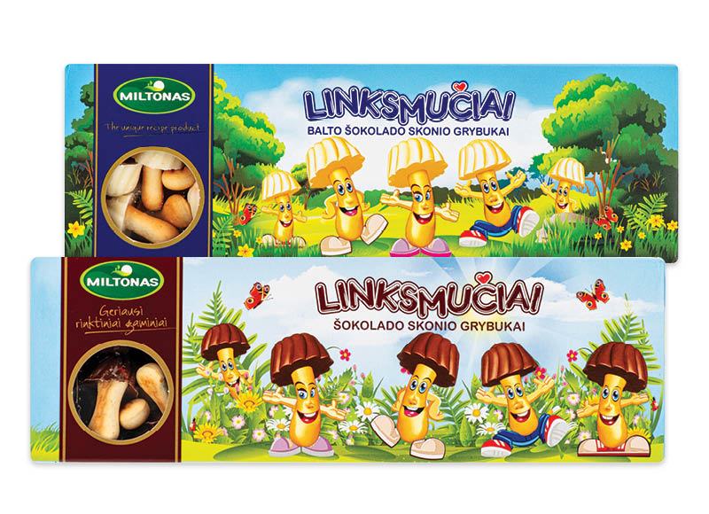 Sausainiai LINKSMUČIAI GRYBUKAI, 170 g