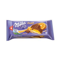 Sausainiai MILKA su apelsinų skonio įdaru, ., 147 g