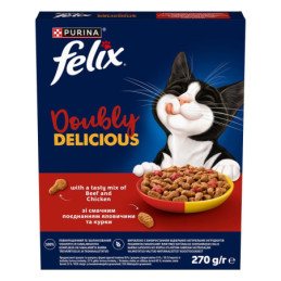 Sausas ėdalas katėms FELIX su mėsa, 270 g
