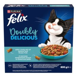 Sausas ėdalas katėms FELIX su žuvimi, 800 g