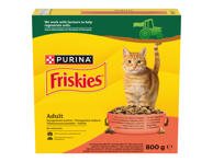 Sausas ėdalas katėms su jautiena, vištiena ir daržovėmis FRISKIES Adult, 800 g