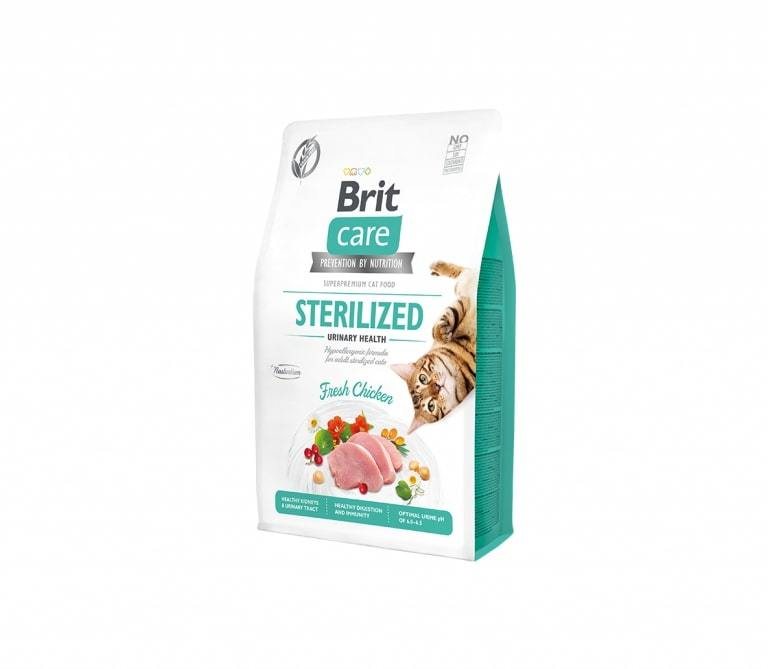 Sausas ėdalas sterilizuotoms katėms BRIT CARE STERILIZED URINARY HEALTH, 2 kg