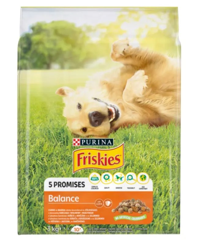 Sausas ėdalas šunims FRISKIES Balace Dog, su vištiena, 3 kg