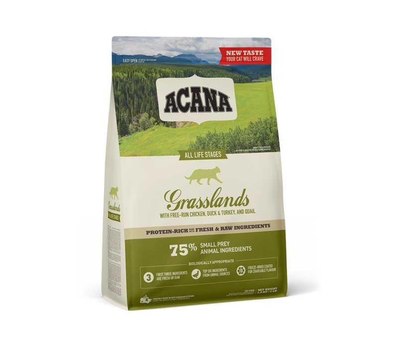 Sausas kačių ėdalas Acana Grasslands Cat, 1.8 kg
