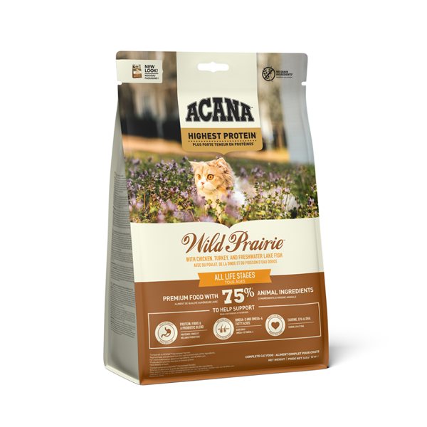 Sausas kačių ėdalas ACANA Wild Prairie, su paukštiena, žuvimi ir kiaušiniais, 340 g