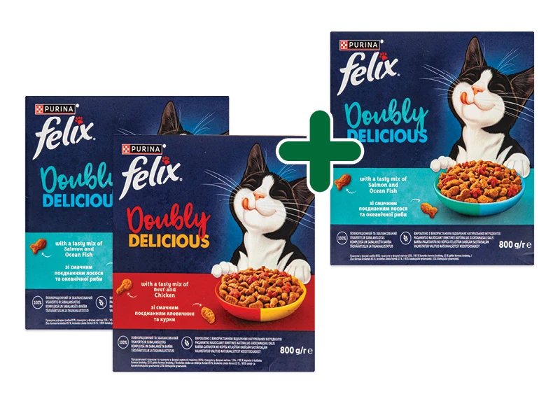 Sausas kačių ėdalas FELIX, 800 g
