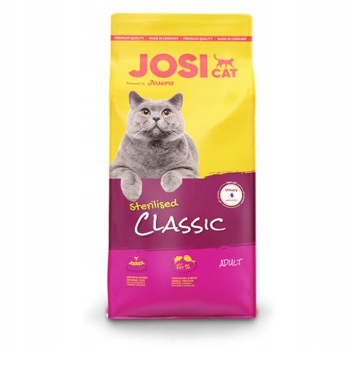 Sausas kačių ėdalas JOSICAT Sterilised Classic, su lašiša, 10 kg