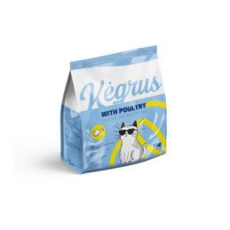 Sausas kačių ėdalas KĖGRUS su paukštiena, 1 kg