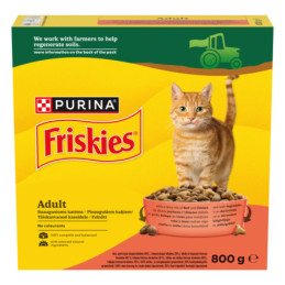 Sausas kačių ėdalas su jautiena ir darž. FRISKIES, 800 g