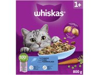 Sausas kačių ėdalas WHISKAS su tunu, 800 g