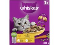Sausas kačių ėdalas WHISKAS su vištiena, 800 g