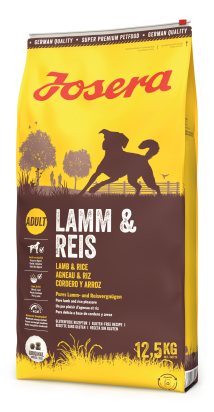 Sausas maistas įvairaus aktyvumo šunims Josera Lamb&Rice, 12.5 kg
