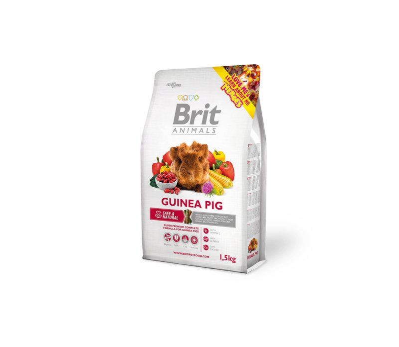 Sausas mišinys Brit Animals maistas jūrų kiaulytėms, 1.5 kg