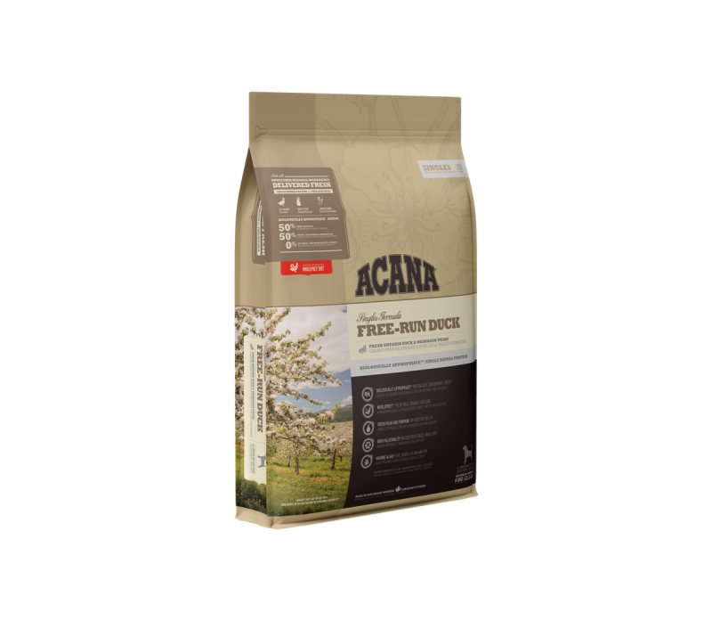 Sausas šunų ėdalas Acana Free-Run Duck, 11.4 kg