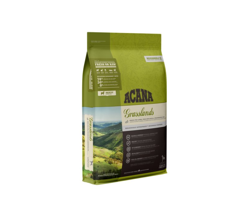 Sausas šunų ėdalas Acana Grassland Dog s.m. šunims, 2 kg