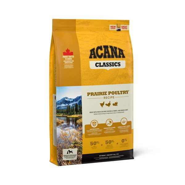Sausas šunų ėdalas ACANA Prairie Poultry, su vištiena, kalakutiena ir kiaušiniais, 2 kg