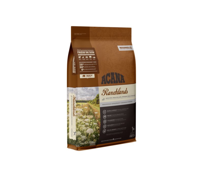Sausas šunų ėdalas Acana Ranchlands Dog, 11.4 kg