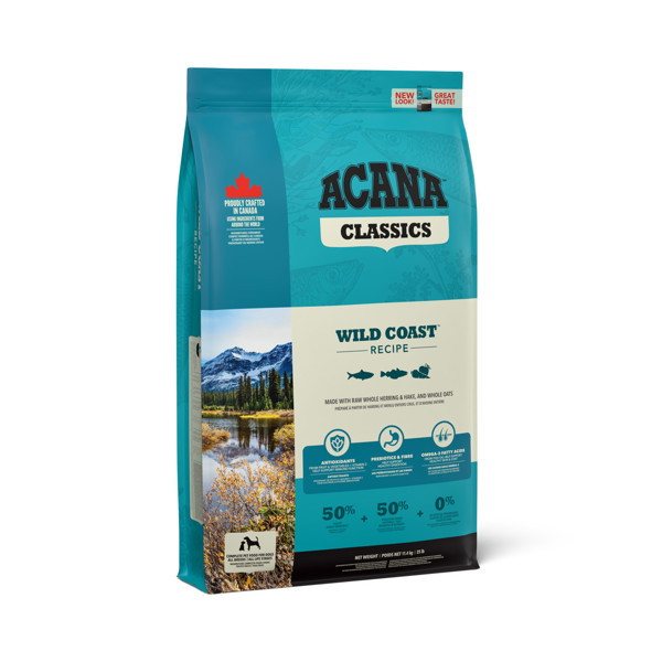 Sausas šunų ėdalas ACANA Wild Coast, su silkėmis ir lydekomis, 2 kg