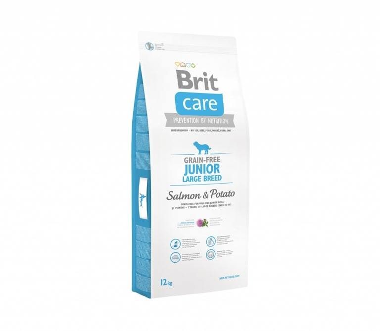 Sausas šunų ėdalas BRIT CARE JUNIOR LB SALMON&POTATO su lašiša ir bulvėmis, 3 kg