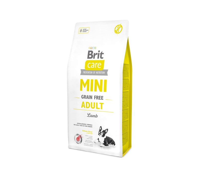 Sausas šunų ėdalas BRIT CARE MINI ADULT LAMB su ėriena, 2 kg