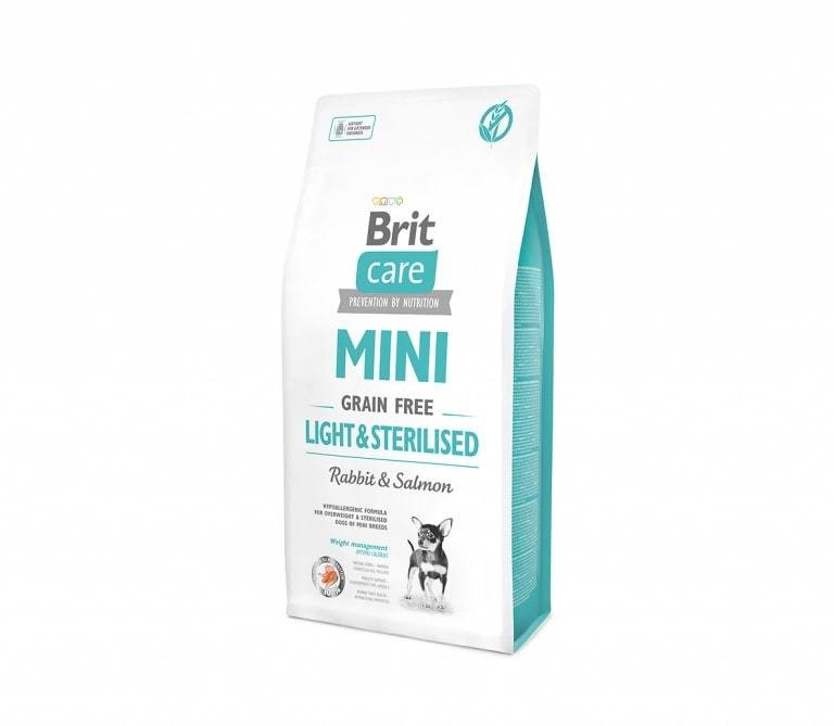 Sausas šunų ėdalas BRIT CARE MINI LIGHT&STERILISED, 2 kg