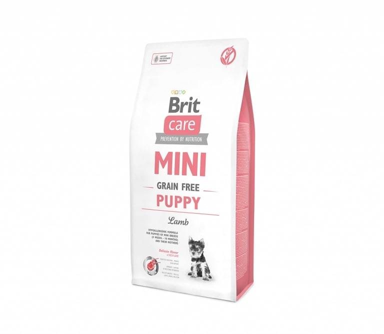 Sausas šunų ėdalas BRIT CARE MINI PUPPY LAMB su ėriena, 2 kg