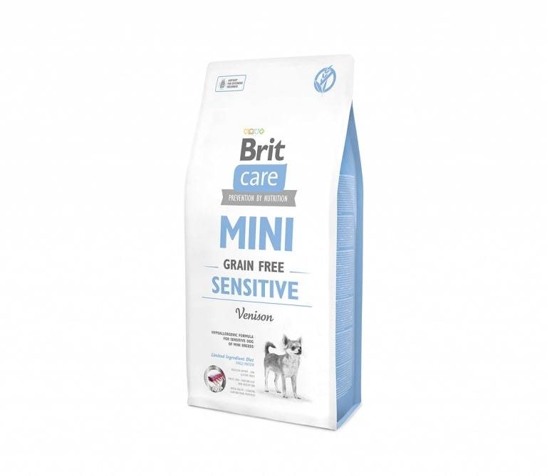 Sausas šunų ėdalas BRIT CARE MINI SENSITIVE, 2 kg
