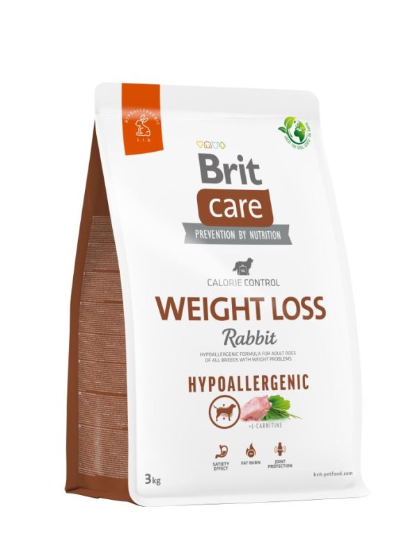 Sausas šunų ėdalas BRIT CARE Weight Loss, su triušiena, 3 kg