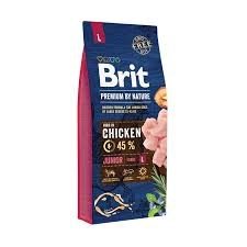 Sausas šunų ėdalas Brit Premium By Nature Junior L, 15 kg