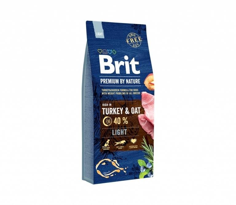Sausas šunų ėdalas BRIT PREMIUM BY NATURE LIGHT, 3 kg