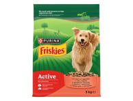 Sausas šunų ėdalas FRISKIES ACTIVE su jautiena, 3 kg
